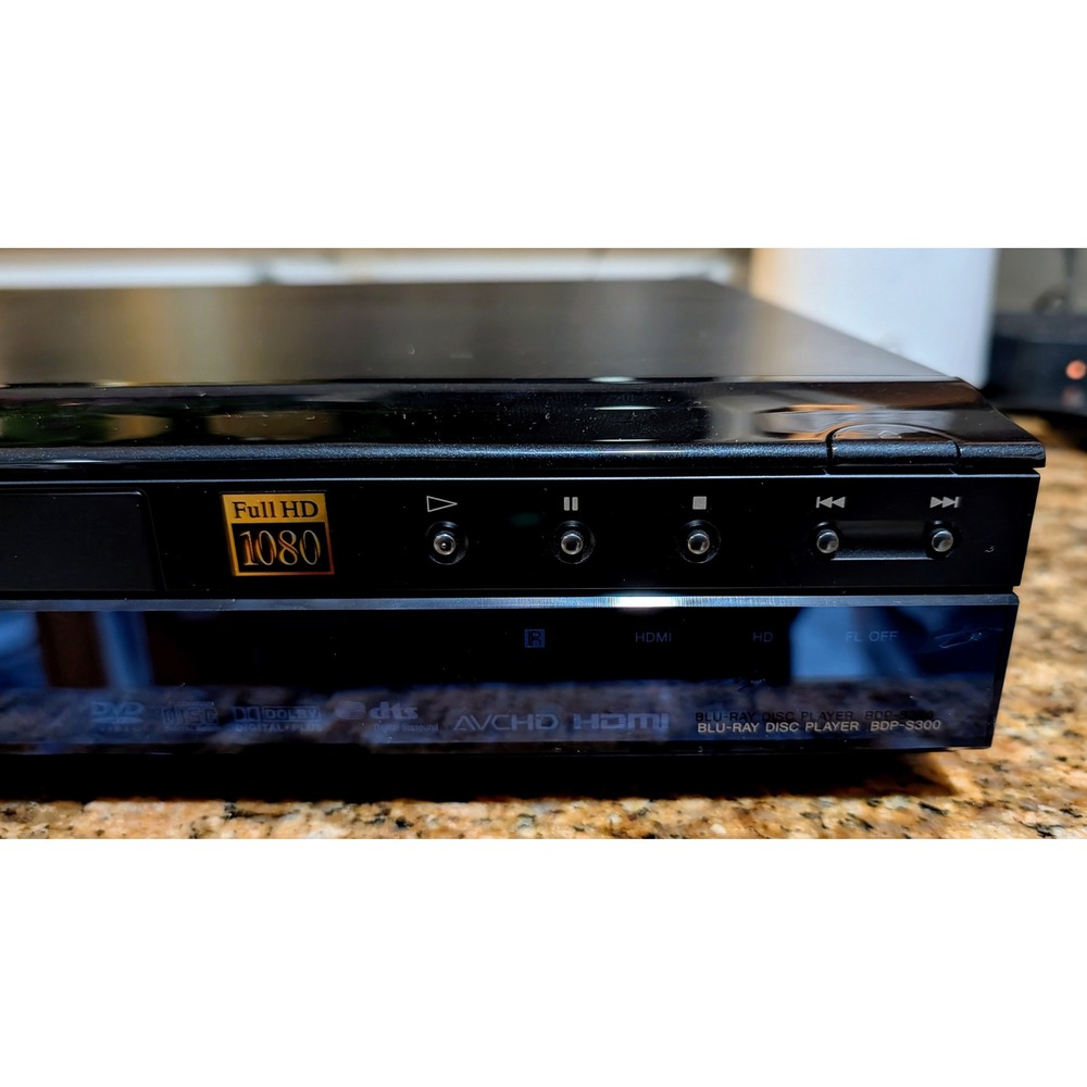 Sony BDP-S300 Blu-ray Disc Player Full HD 1080p HDMI with Remote RMT-B101A Black - Picture 4 of 16